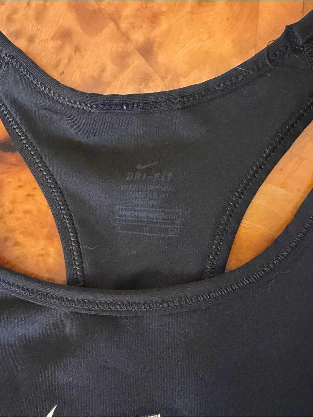 Nike Dri-FIT Small Sports Bra Racerback Black Women's Activewear Workout Top